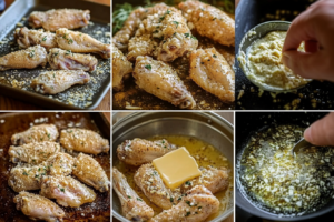 making Garlic Parmesan 